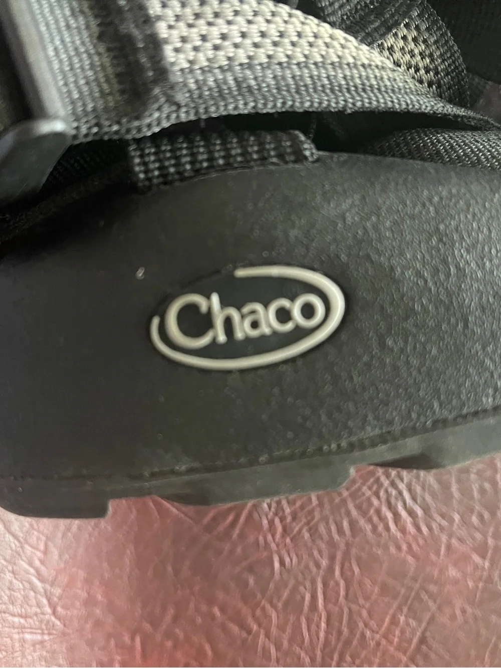 Chaco Men's Black Sandals with Silver Accents
